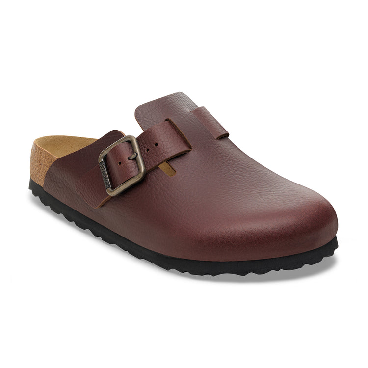 Birkenstock Boston Wire Buckle Vintage Wood Natural Leather 