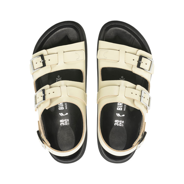 Birkenstock Cannes Exquisite Natural Leather Butter top view