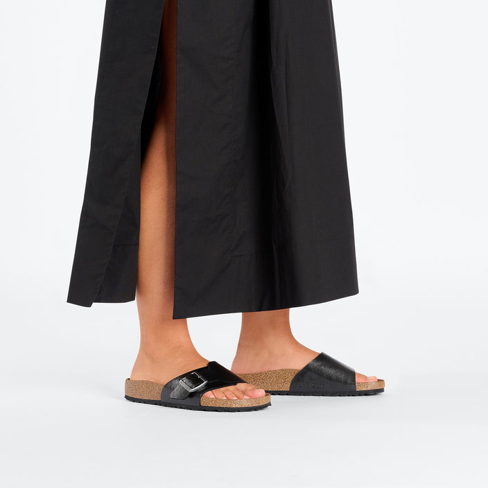 Birkenstock Catalina Graceful Licorice Birko Flor on model 1