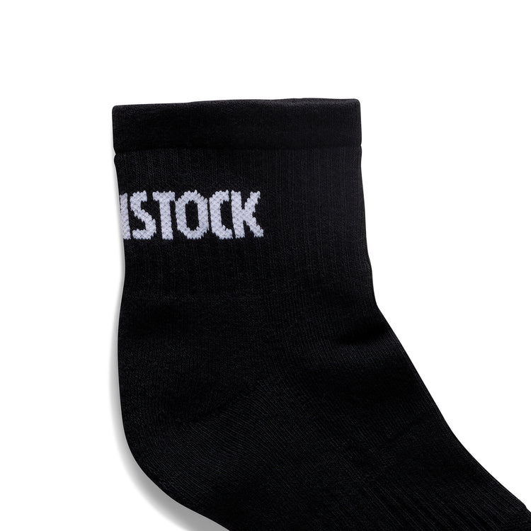 Birkenstock Australia Cotton Crew Ankle Socks Black Detail View