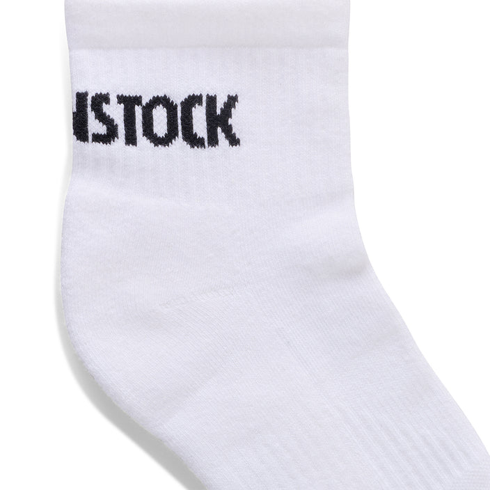 Birkenstock Australia Cotton Crew Ankle Socks White Detail View