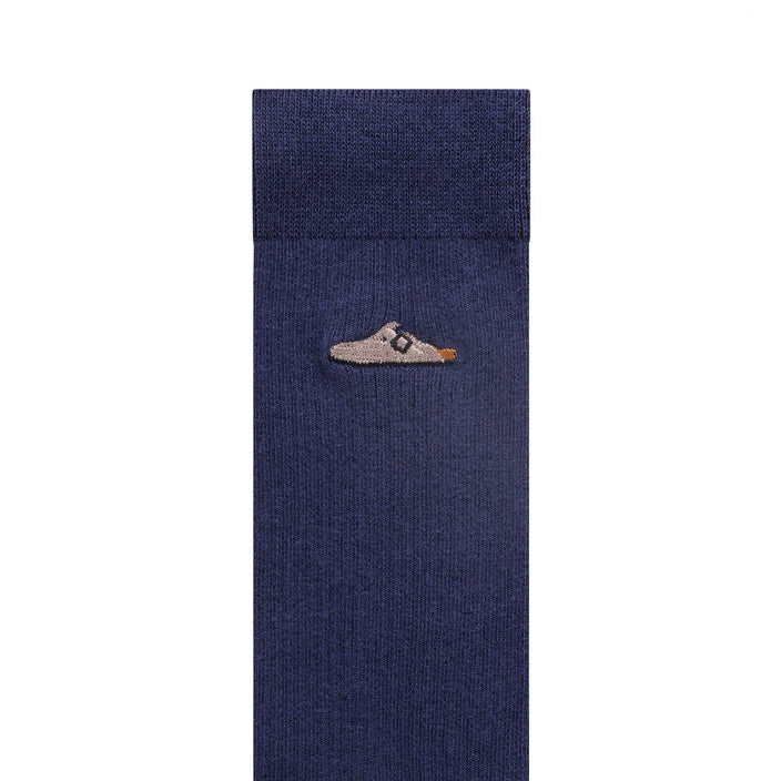 Birkenstock Australia Cotton Rib New Navy detail 