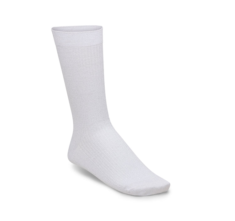 Birkenstock Australia Cotton Ribbed Socks 2-Pack Glitter Eggshell & Glitter White Pair 2