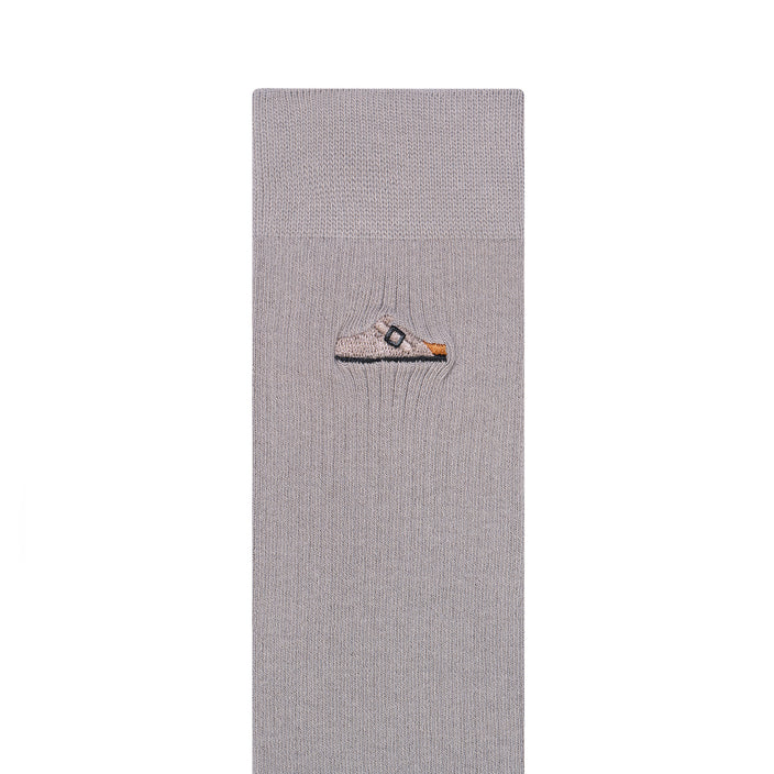 Birkenstock Cotton Ribbed Socks Stone Coin side view