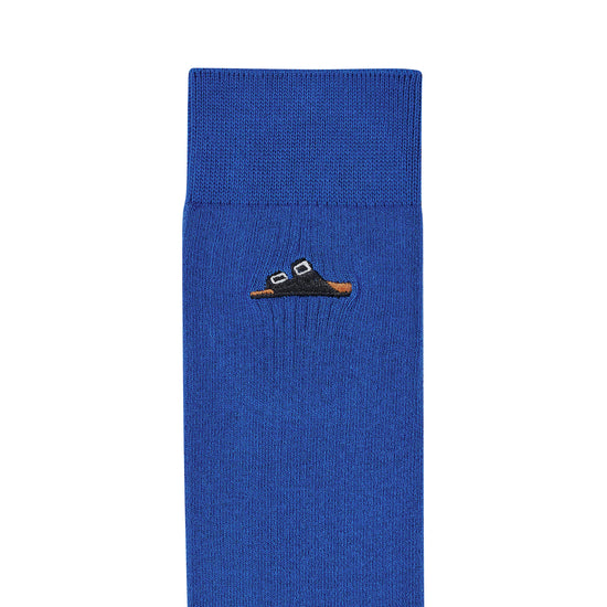 Birkenstock Cotton Ribbed Socks Ultra Blue detail