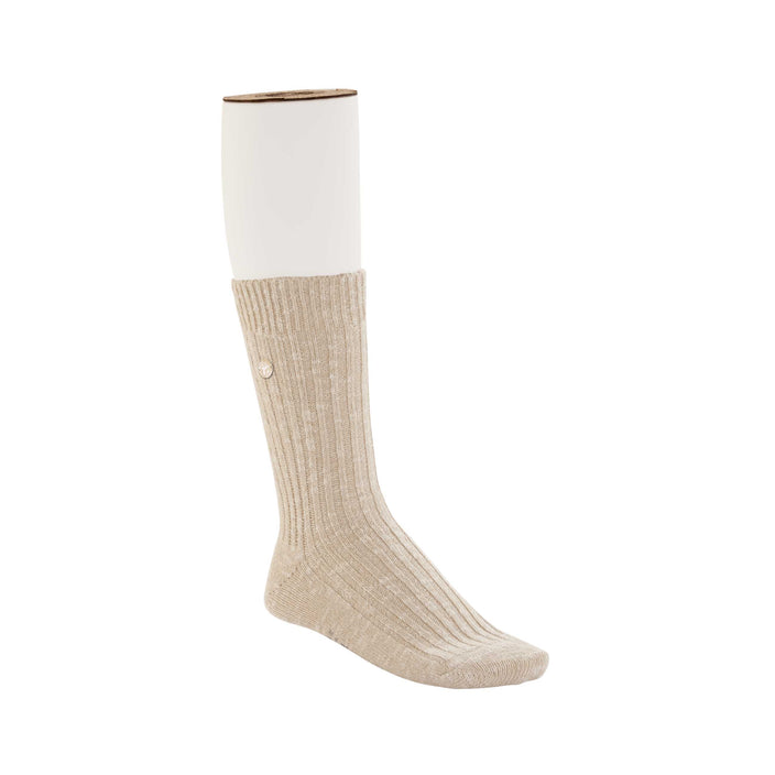Birkenstock Cotton Slub Socks Beige White
