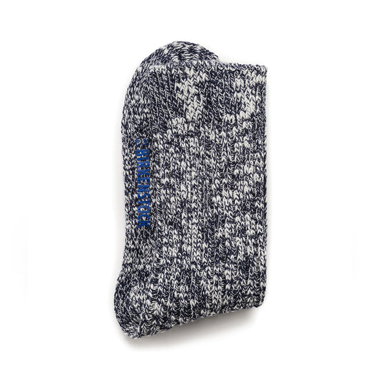 Birkenstock Cotton Slub Socks Blue White folded view