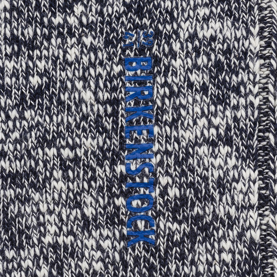 Birkenstock Cotton Slub Socks Blue White texture view