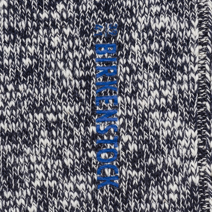 Birkenstock Cotton Slub Socks Blue White texture view
