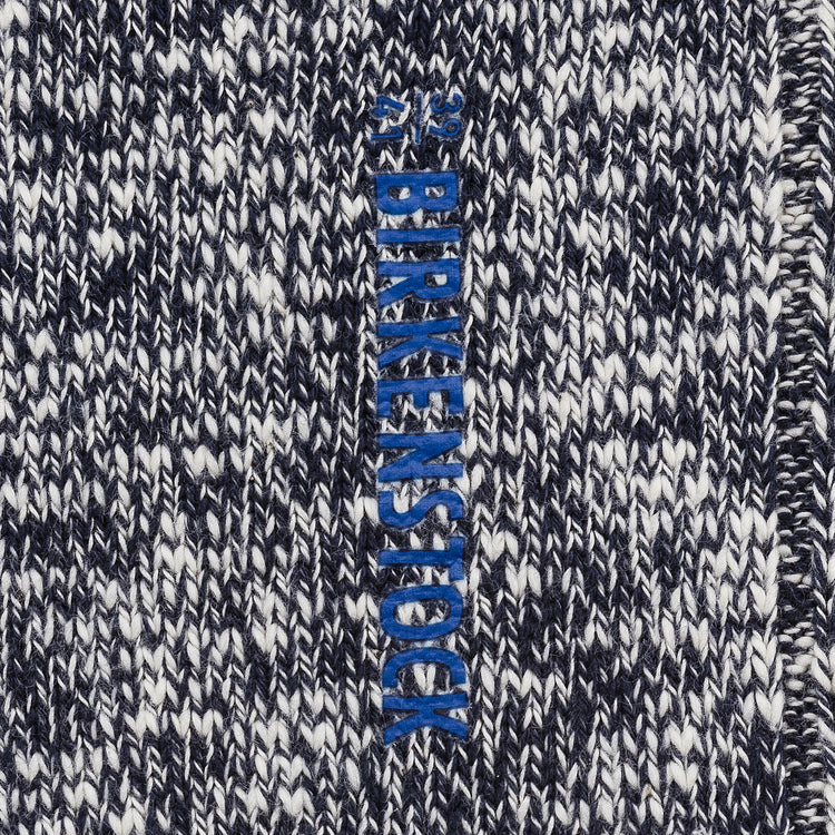 Birkenstock Cotton Slub Socks Blue White texture view