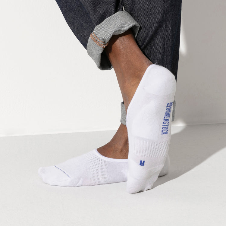 Cotton Sole Invisible Sock White