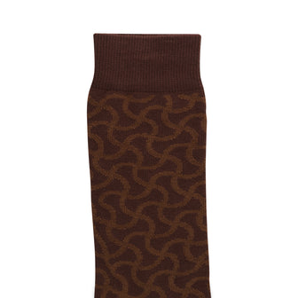 Birkenstock Australia Cotton Sole Socks Bone Pattern Carafe detail view