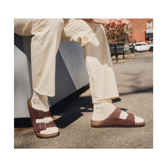 Birkenstock Cotton Twist Offwhite Socks Men on model