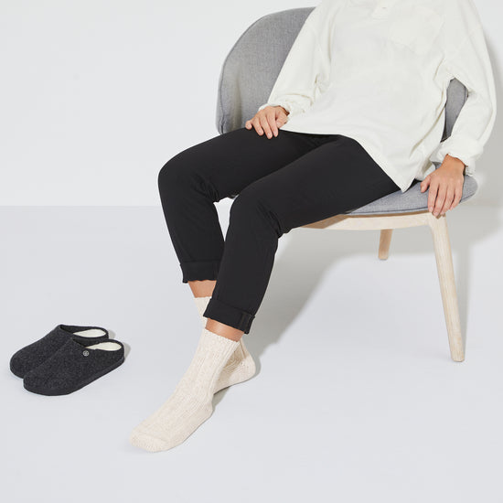Birkenstock Cotton Twist Offwhite on female model view