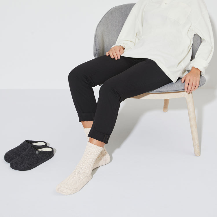 Birkenstock Cotton Twist Offwhite on female model view