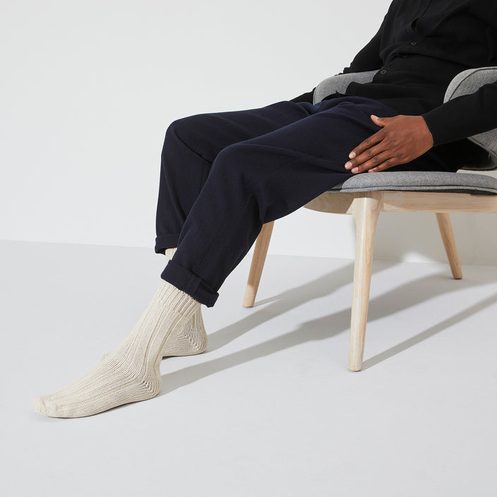Birkenstock Cotton Twist Offwhite on model view