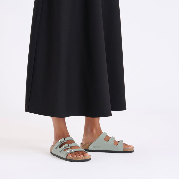 Florida Semi-Exquisite Pure Sage Nubuck Leather