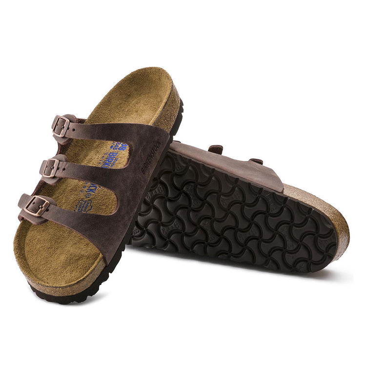 Birkenstock Florida Soft Footbed Oiled Leather Habana sole view