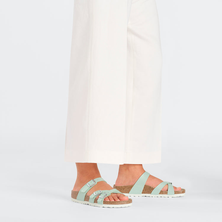 Franca Shiny Embossed Surf Green Embossed Birko-Flor