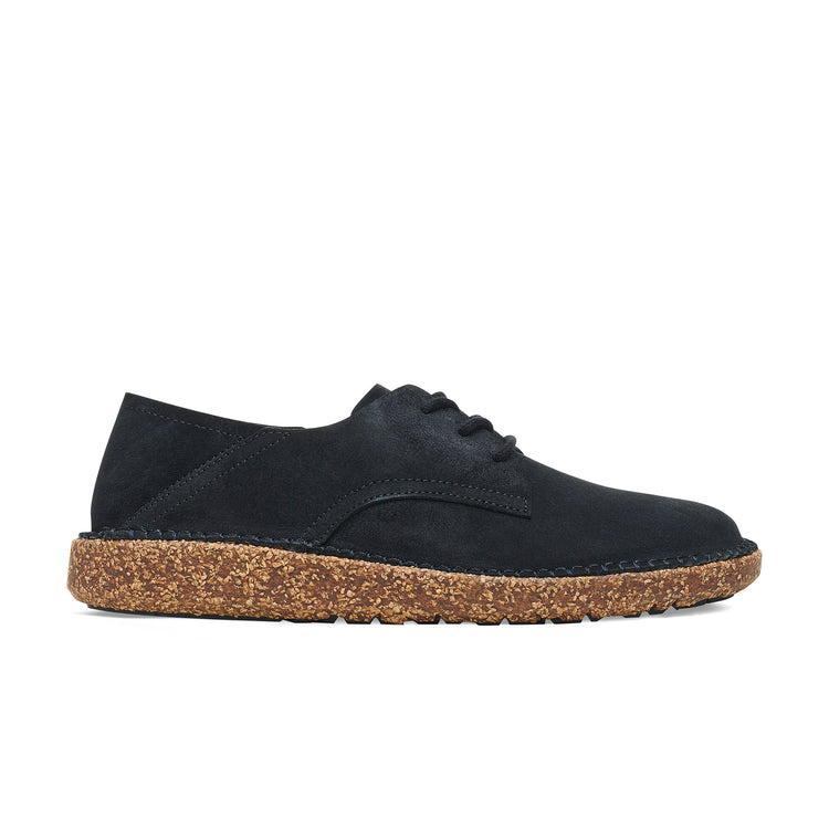 Birkenstock Gary Black Suede Leather side view