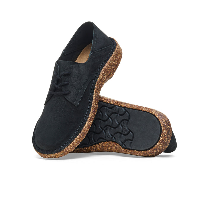 Birkenstock Gary Black Suede Leather sole view