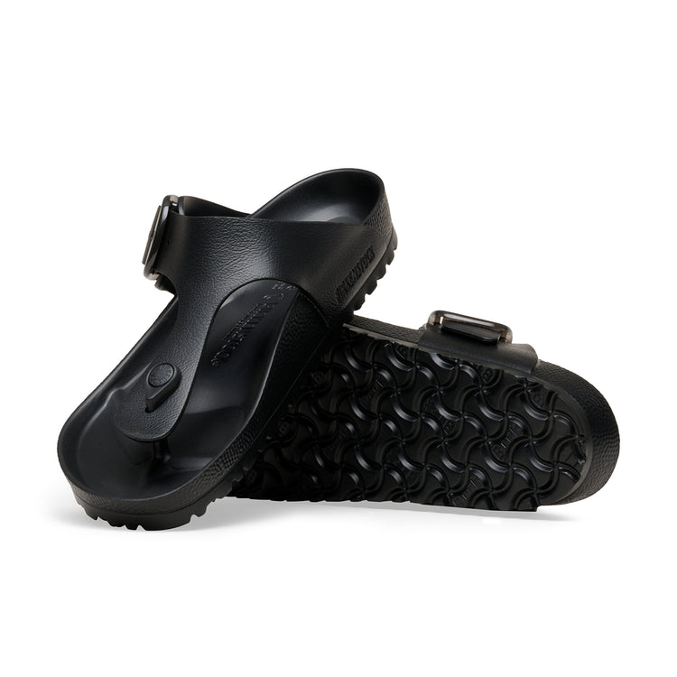 Birkenstock Australia Gizeh Big Buckle EVA Black side view sole view