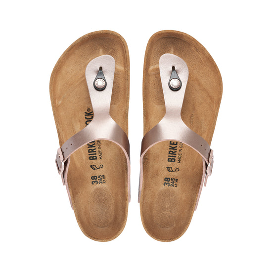 Birkenstock Gizeh Copper Birko-Flor top view