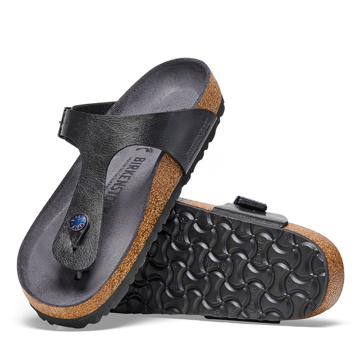 Birkenstock Gizeh Graceful Licorice Birko-Flor sole view