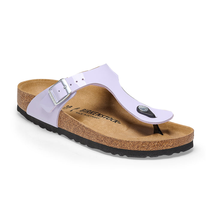 Birkenstock Gizeh Birko-Flor Patent Purple Fog 