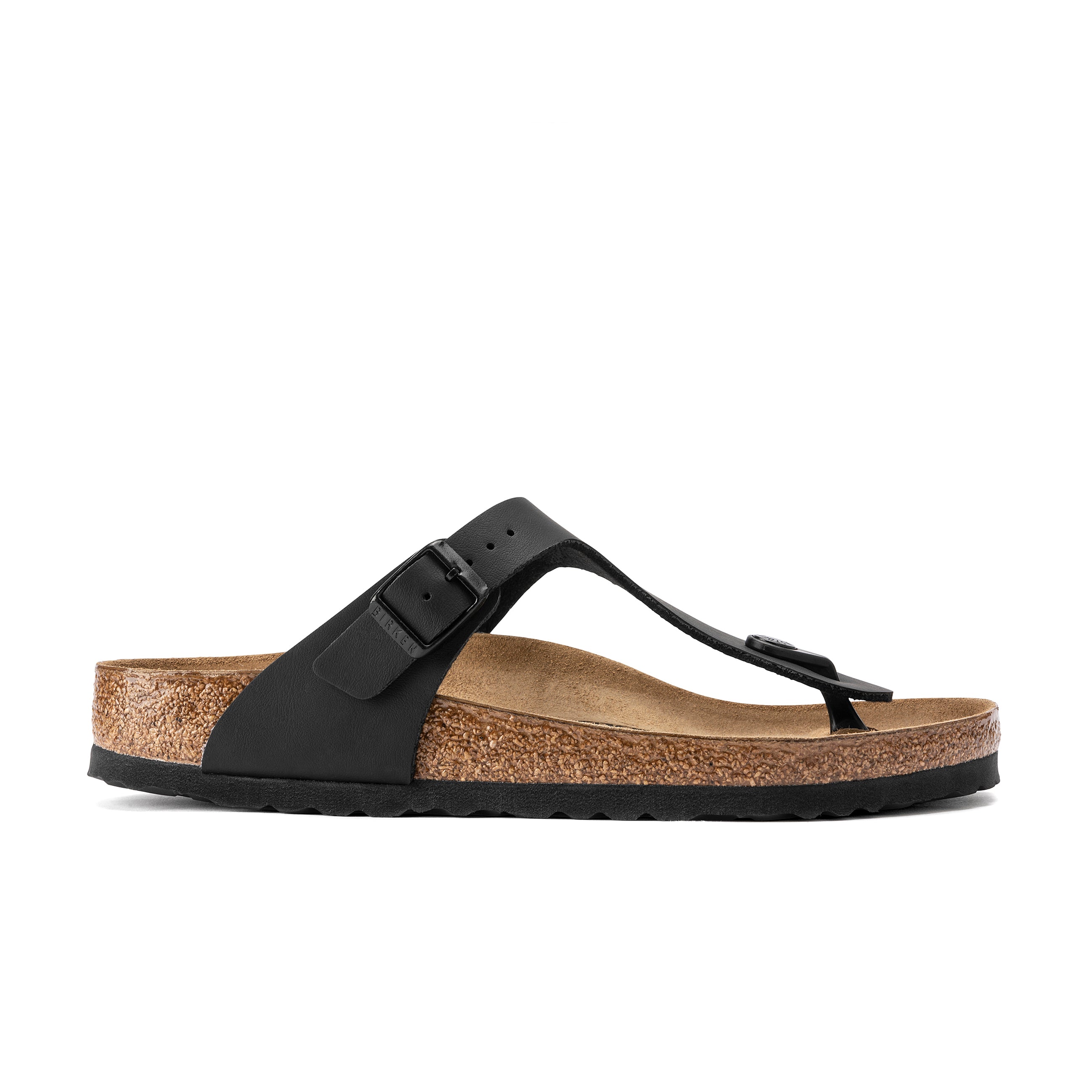BIRKENSTOCK GIZEH FLW 黒 size39 25cm Birkenstock Gizeh Black Birko-Flor Sandals