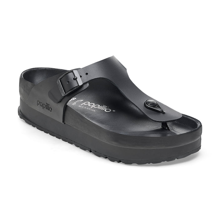 Gizeh Exquisite Flex Platform Black Smooth Leather 