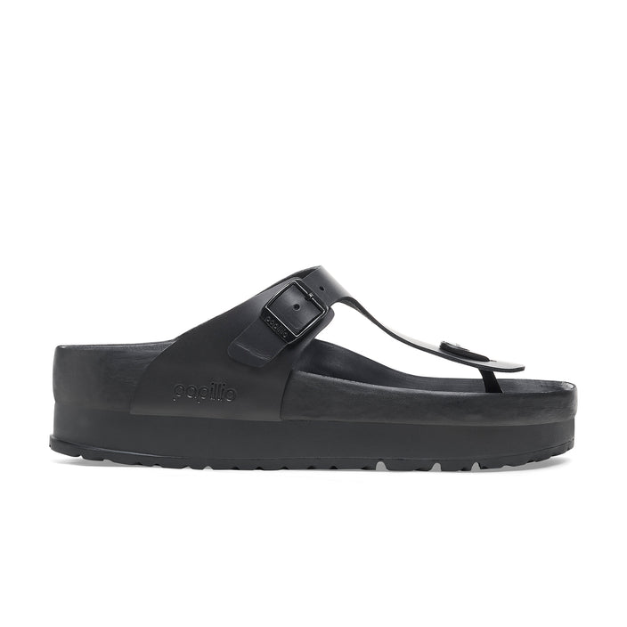 Gizeh Exquisite Flex Platform Black Smooth Leather side view