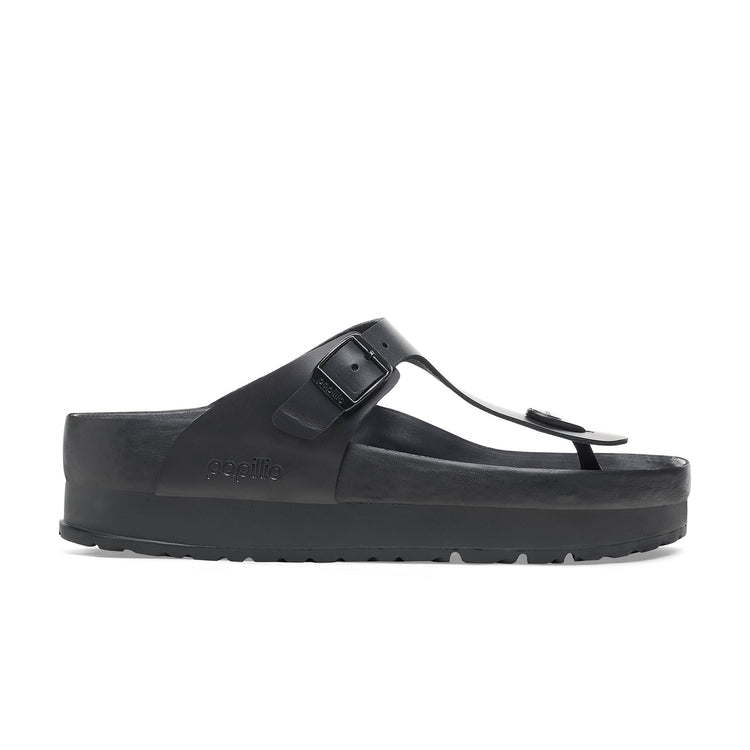 Gizeh Exquisite Flex Platform Black Smooth Leather side view