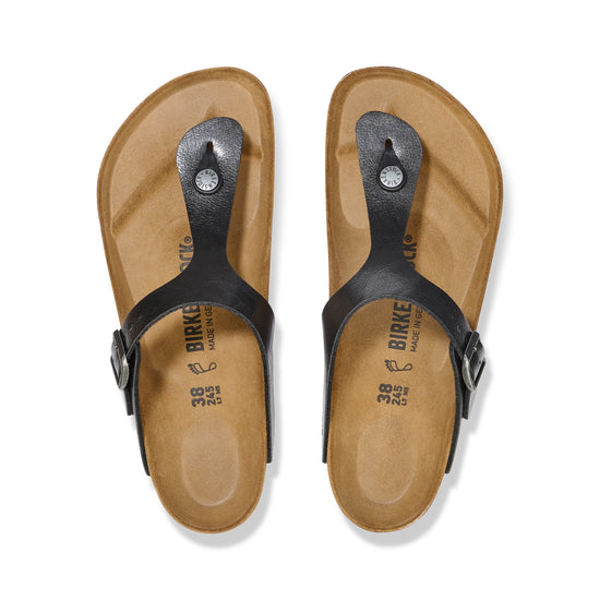 Birkenstock Gizeh Graceful Licorice Birko-Flor top view