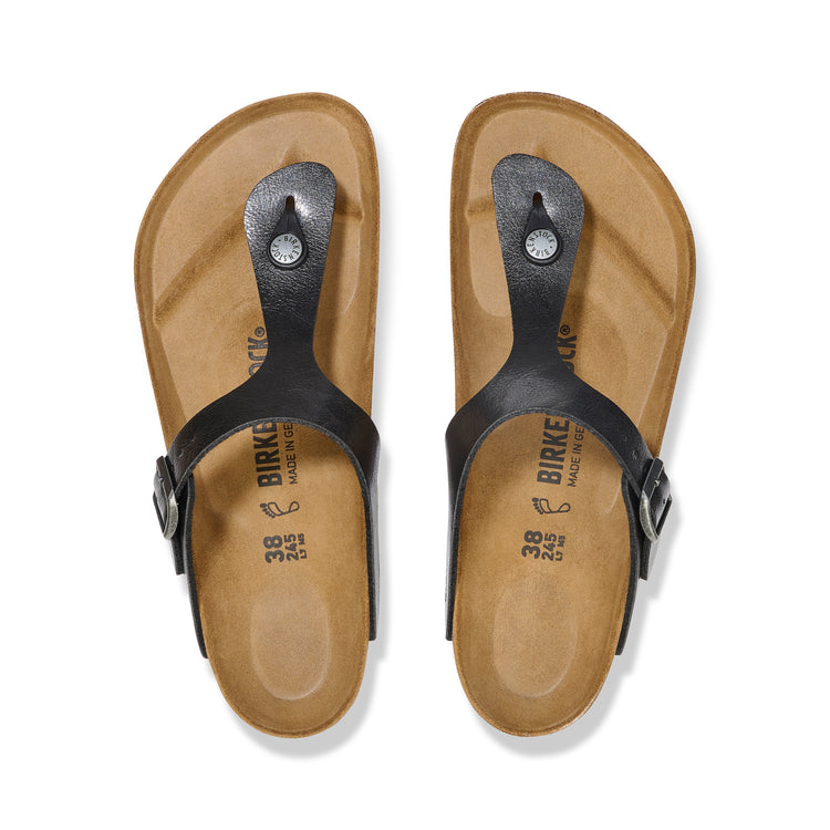 Birkenstock Gizeh Graceful Licorice Birko-Flor top view