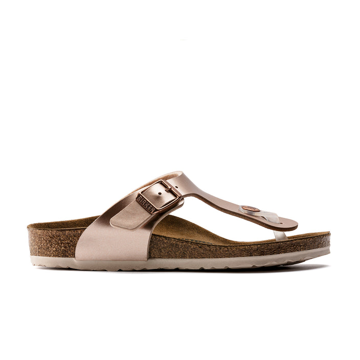Birkenstock Gizeh Kids Electric Metallic Copper Birko-Flor side view