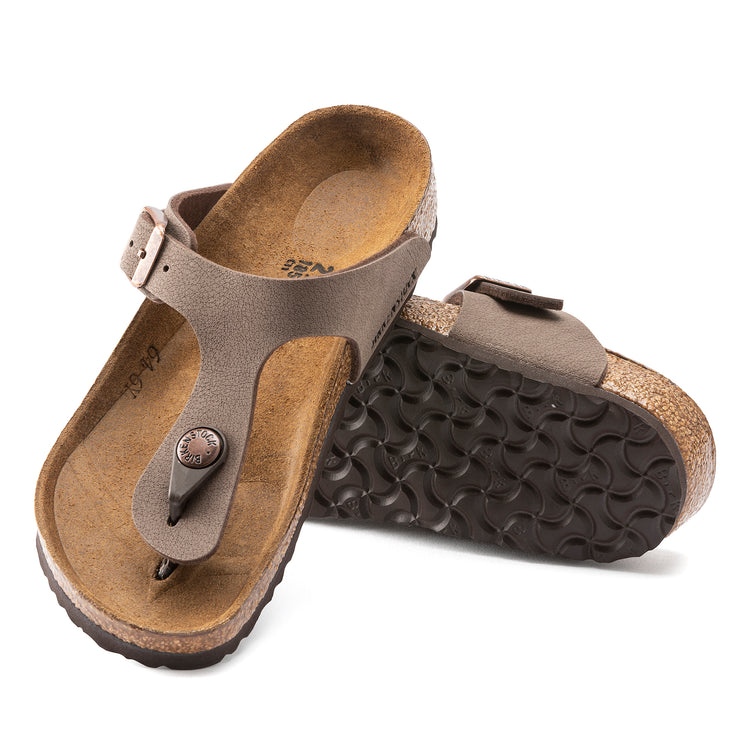 Birkenstock Gizeh Kids Mocca BirkiBuc sole view
