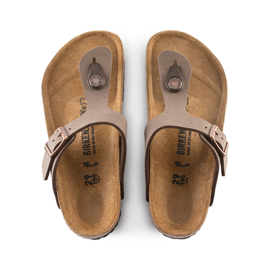 Birkenstock Gizeh Kids Mocca BirkiBuc top view