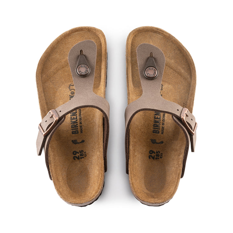 Birkenstock Gizeh Kids Mocca BirkiBuc top view
