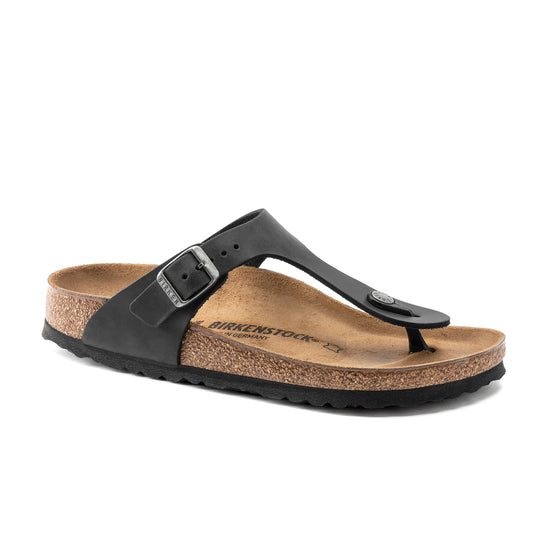 Birkenstock Gizeh Oiled Leather Black 