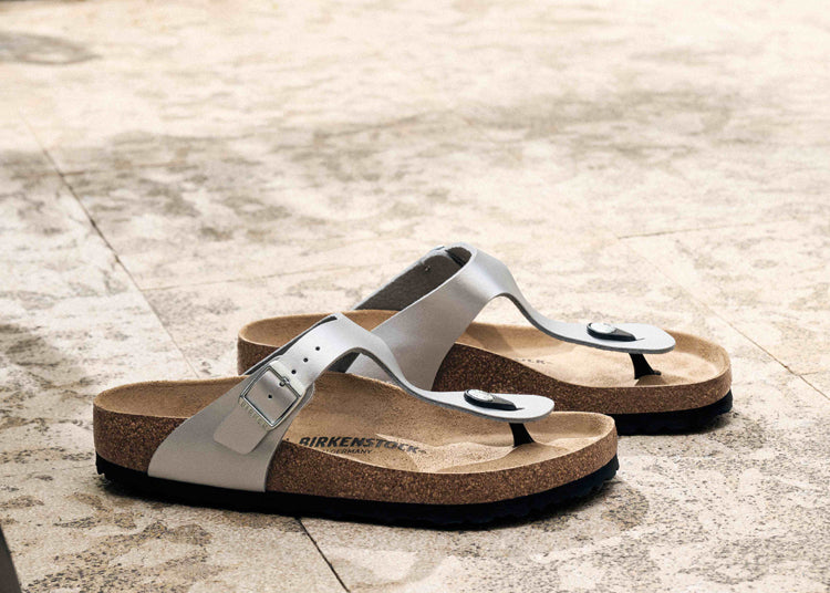 Birkenstock Australia Gizeh SIlver Collection Banner