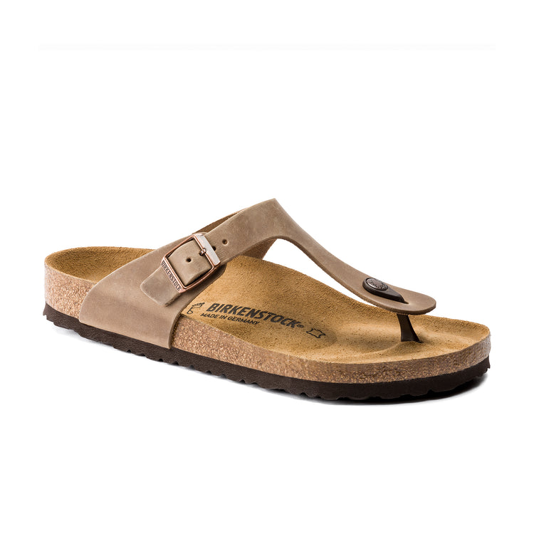 Birkenstock Gizeh Tabacco Brown Oiled Leather 