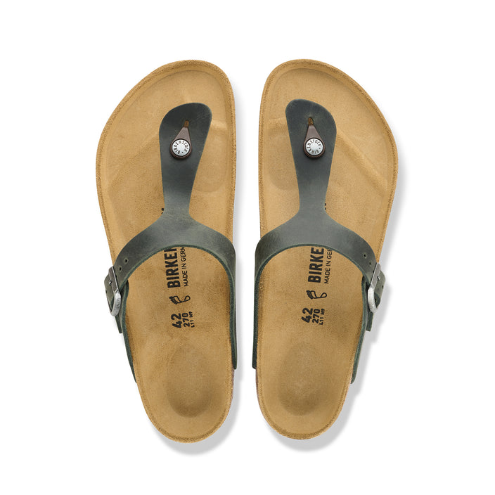 Birkenstock Australia Gizeh Thyme Oiled Leather Top View