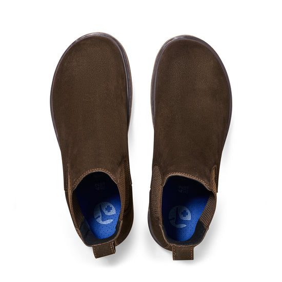 Birkenstock Highwood M Mocca Suede Leather top view