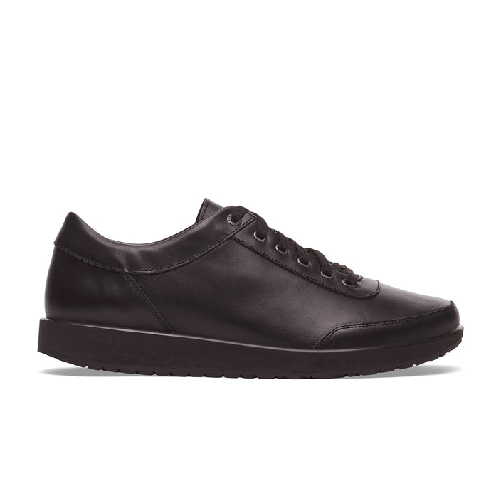 Birkenstock Honnef 365 Black Natural Leather side view