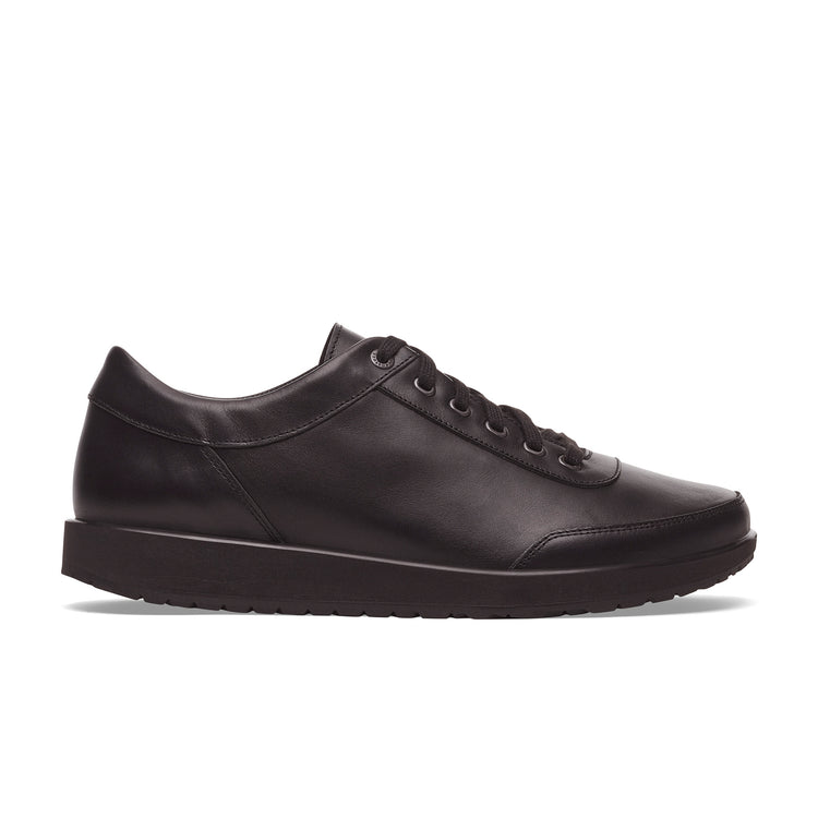 Birkenstock Honnef 365 Black Natural Leather side view