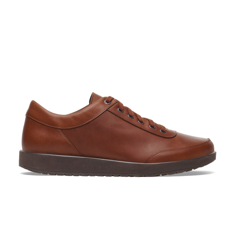 Birkenstock Honnef 365 Cognac Natural Leather side view