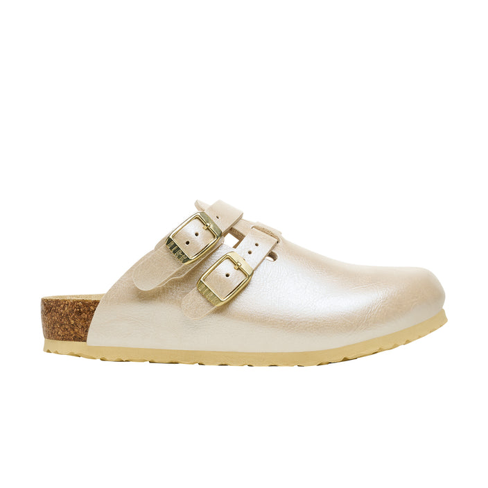 Birkenstock Kay Kids Graceful Pearl White Birko-Flor side view