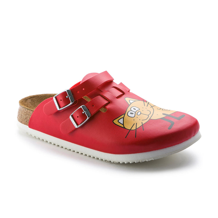 Birkenstock Kay Supergrip Red Cat Birko-Flor 
