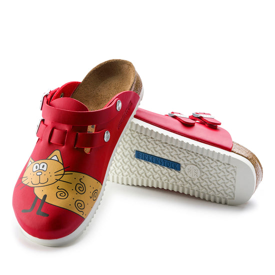 Birkenstock Kay Supergrip Red Cat Birko-Flor sole view